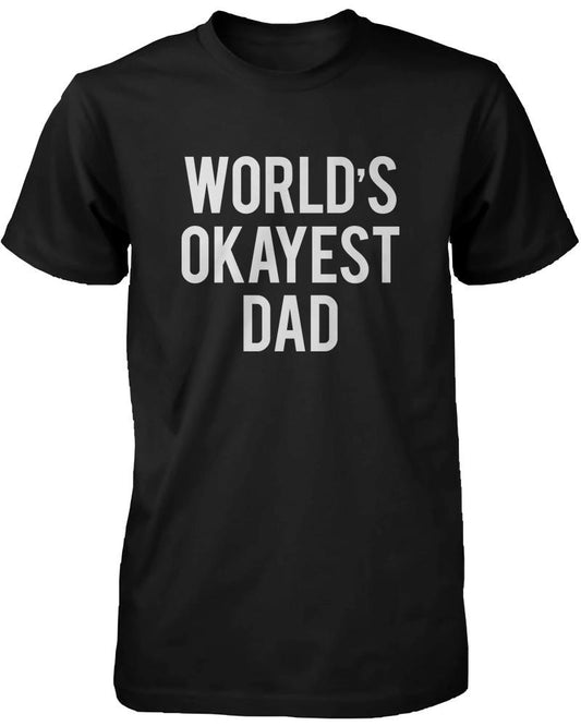 Men's Funny Graphic Statement Black T-shirt