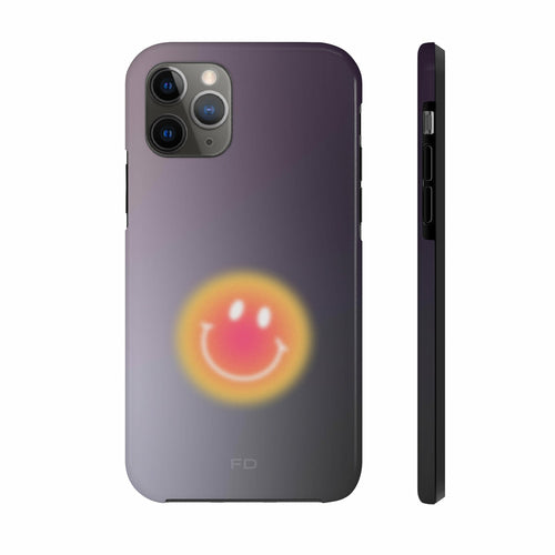 Smiley Face Tough Case for iPhone with Wireless Charging