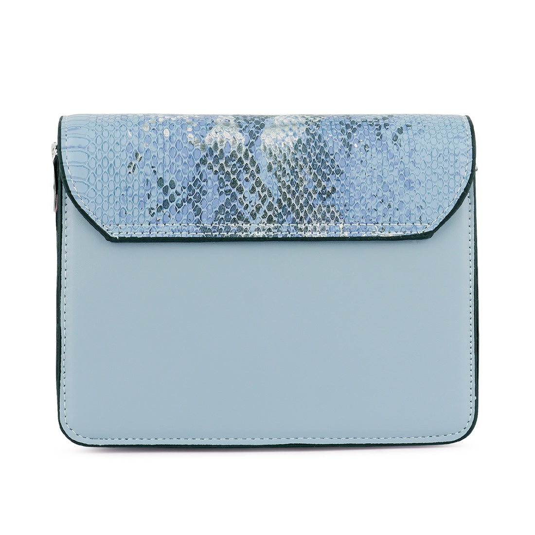 Blue Reptile Print Sling Bag