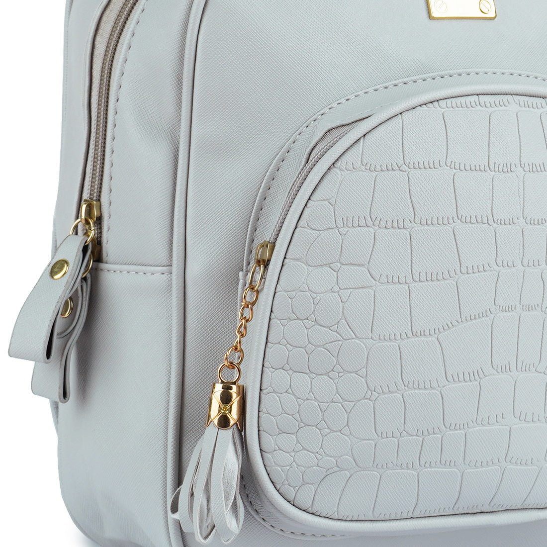 Croc Patterned Mini Backpack