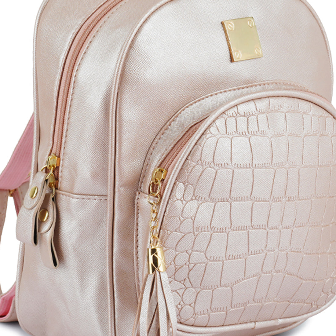 Croc Patterned Mini Backpack