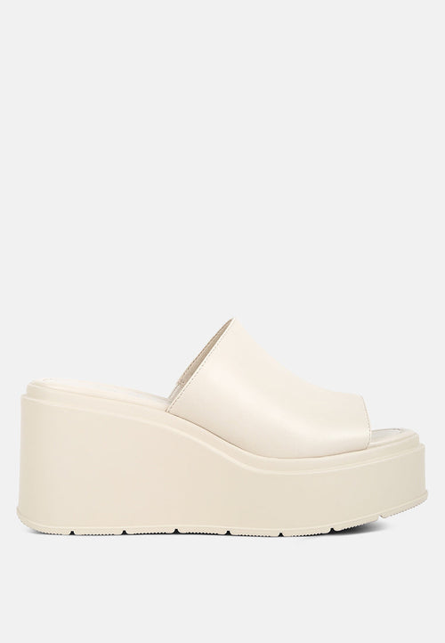 Chunky Slip On Platforms