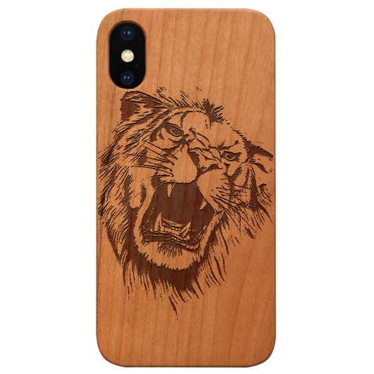 Lion Face 6 - Engraved