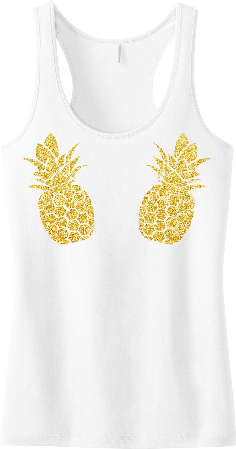 PINEAPPLE Bikini Gold Glitter Tank Top - Pick