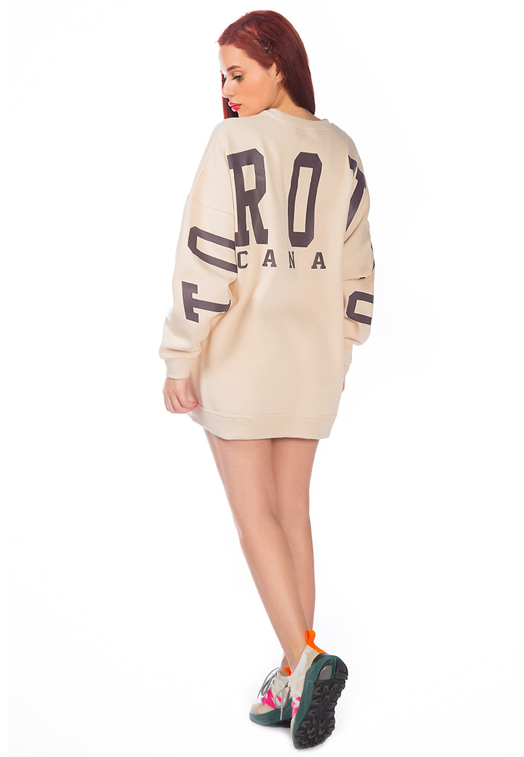 Printed Oversized Sweatshirt