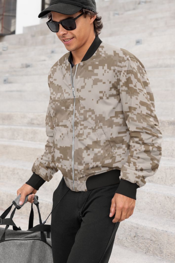 Army Camouflage Bomber Jacket