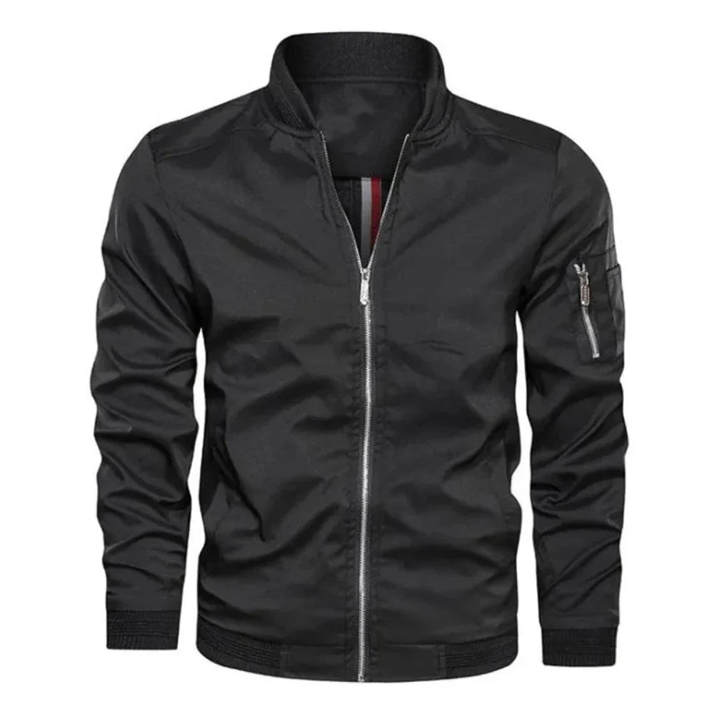 Mens Zipped Up Windbreaker Jacket