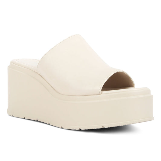 Chunky Slip On Platforms