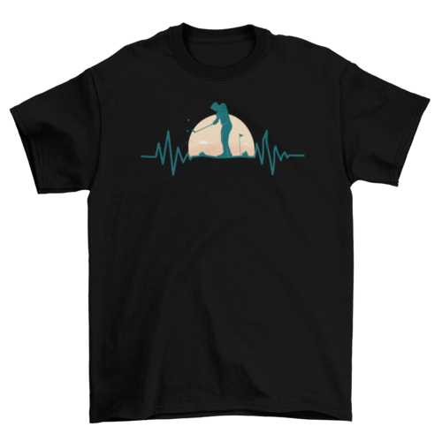 Golf Hearbeat T-shirt