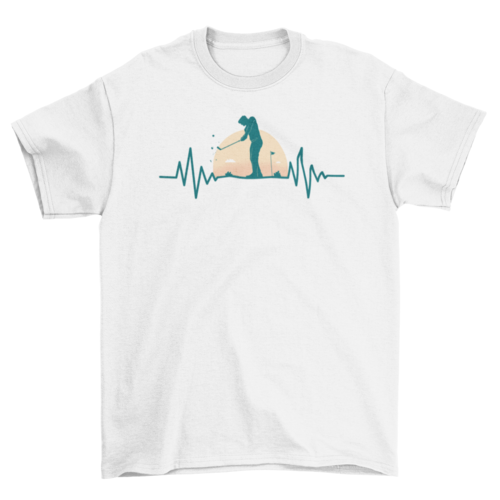 Golf Hearbeat T-shirt