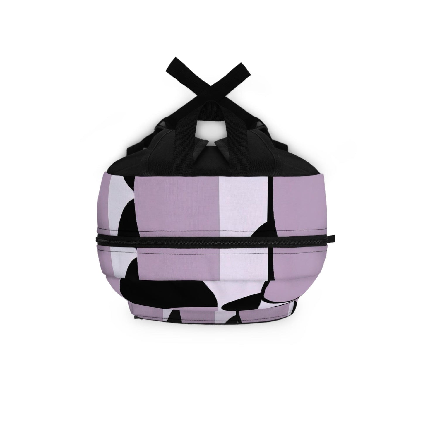 Backpack - Large Water-resistant Bag, Geometric Lavender And Black