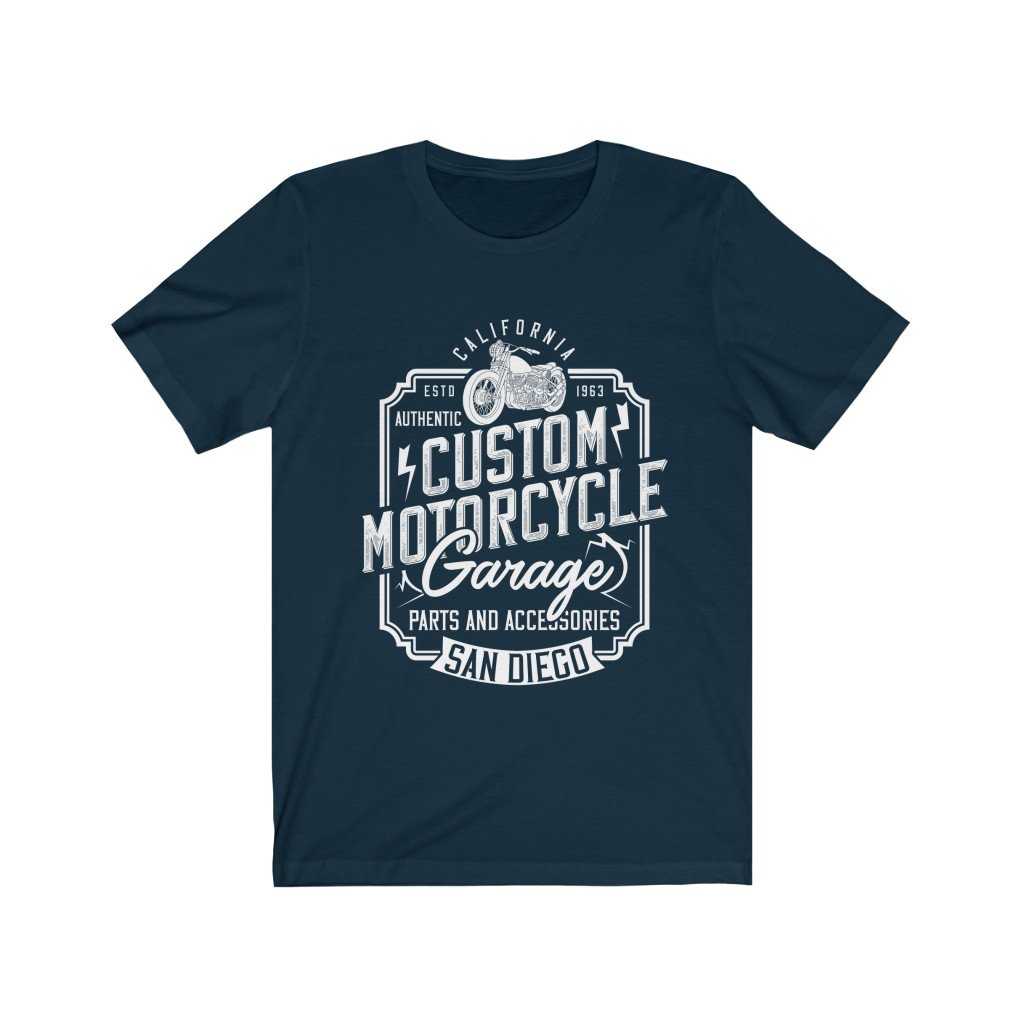 Custom Motorcycle Garage T-Shirt