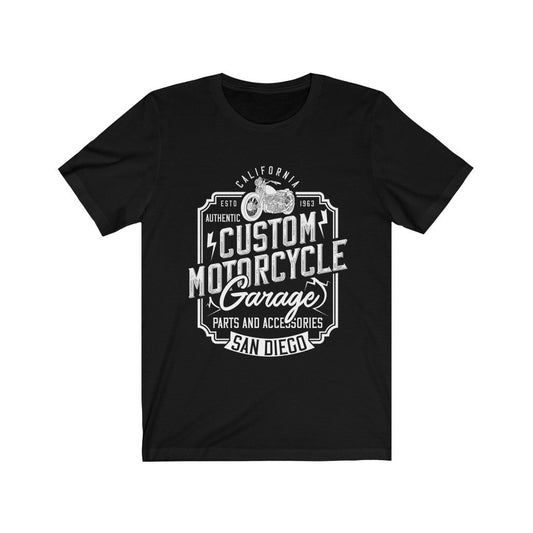 Custom Motorcycle Garage T-Shirt