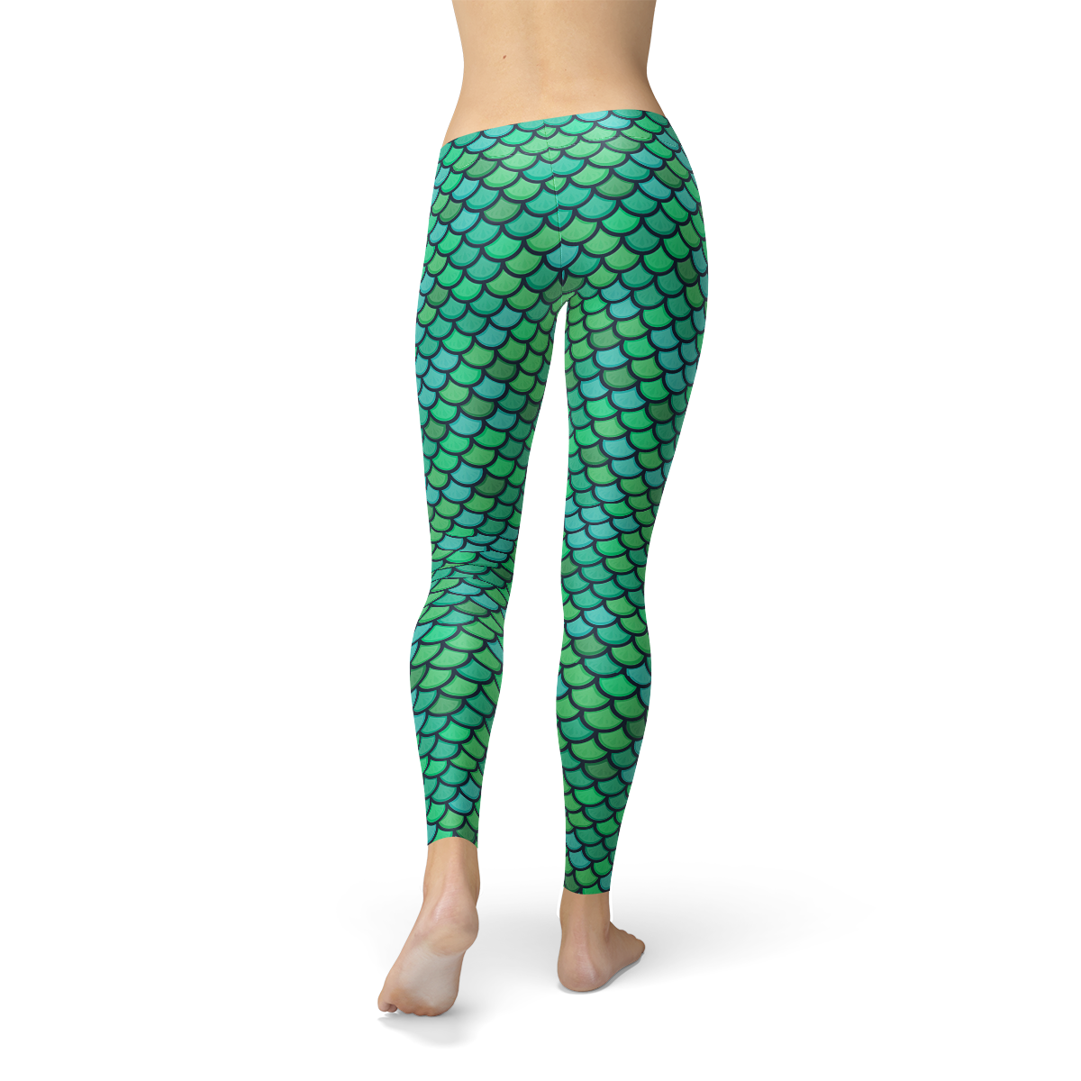 Women's Green Mermaid Leggings