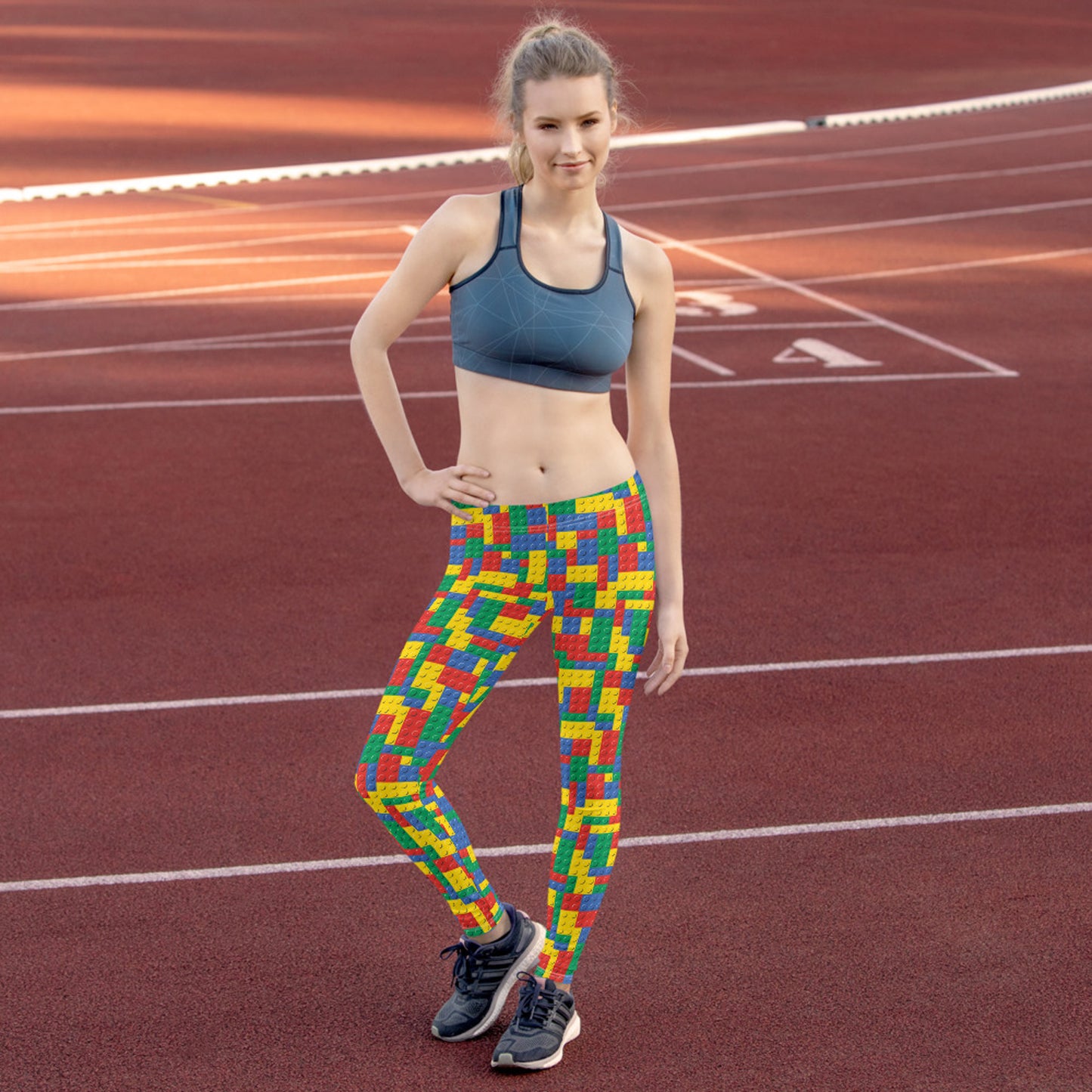 Women's Colorful Building Blocks Leggings