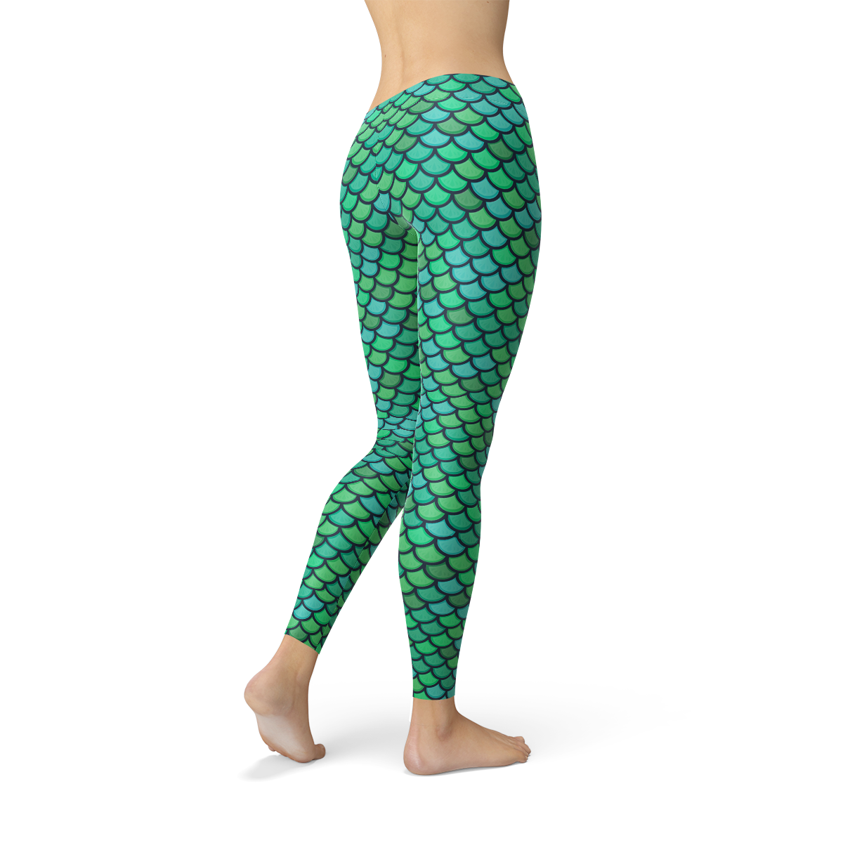 Women's Green Mermaid Leggings