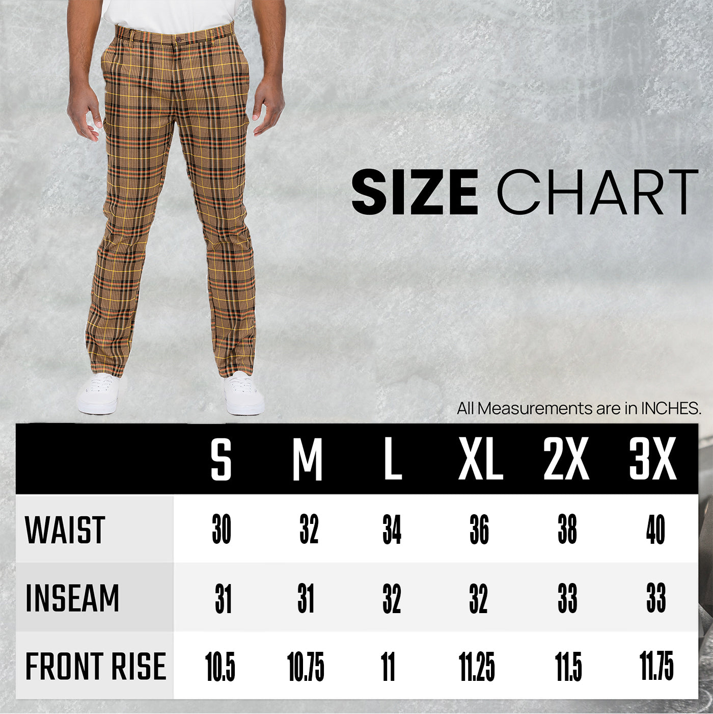 Plaid Slim Fit Pants