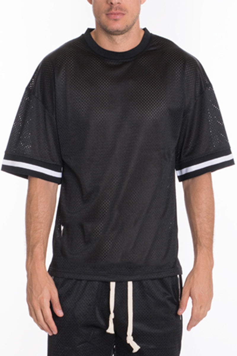 Mesh Jersey T-shirt and Basketball Short Set