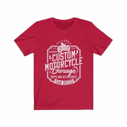 Custom Motorcycle Garage T-Shirt