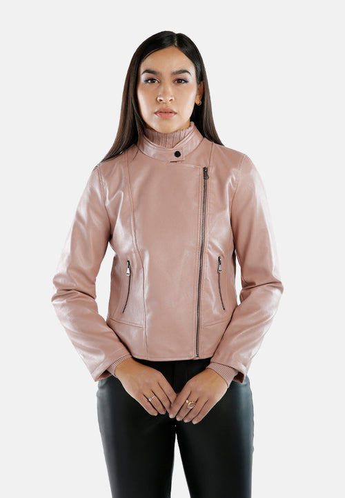 Faux Leather Biker Jacket