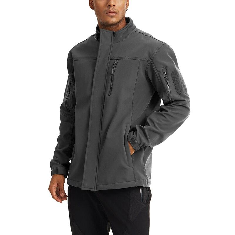 Soft shell Tactical  Jacket Mens Warm Military Waterproof Fleece