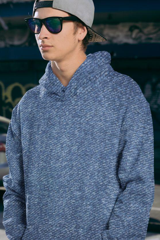 Awe Denim Men Sublimation Hoodie