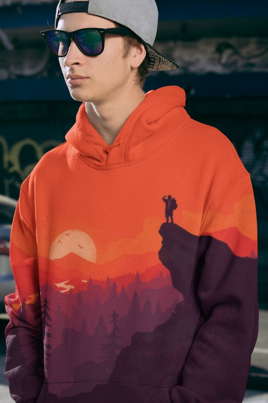 Day End Adventure Men Sublimation Hoodie