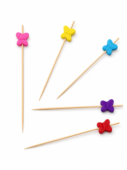 Butterfly Wood Picks, 100 Count — Multiple views (5 of 8)