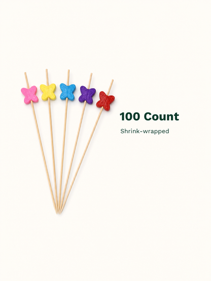 Butterfly Wood Picks, 100 Count — Pack facts (8 of 8)