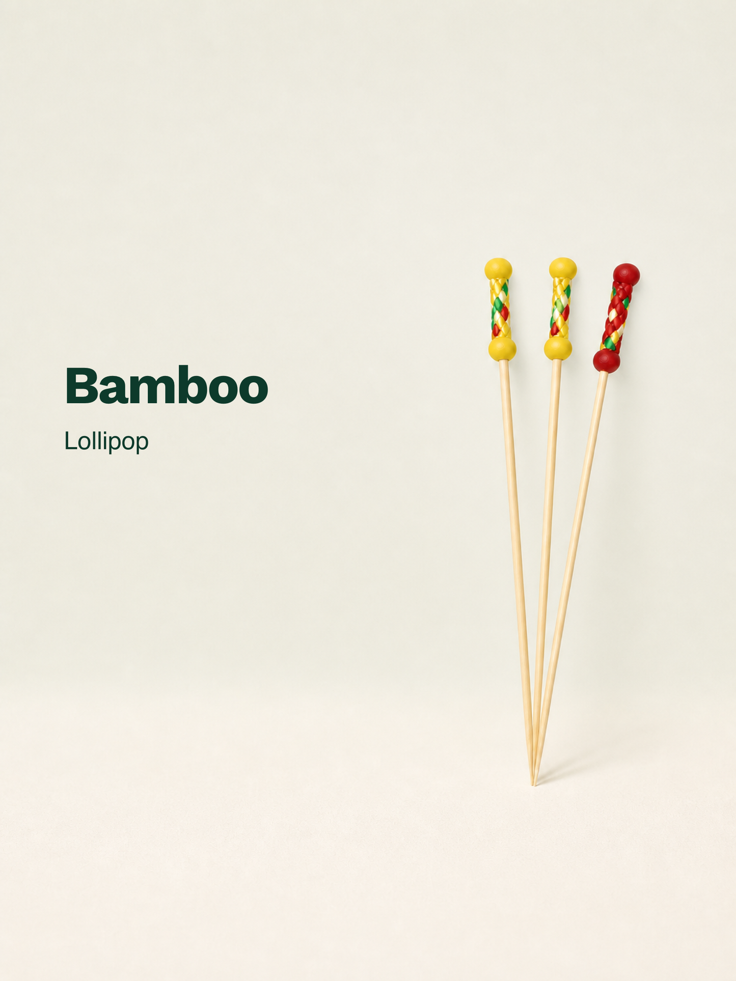 Lollipop Bamboo Picks, 100 Count — Material and pattern information (6 of 8)