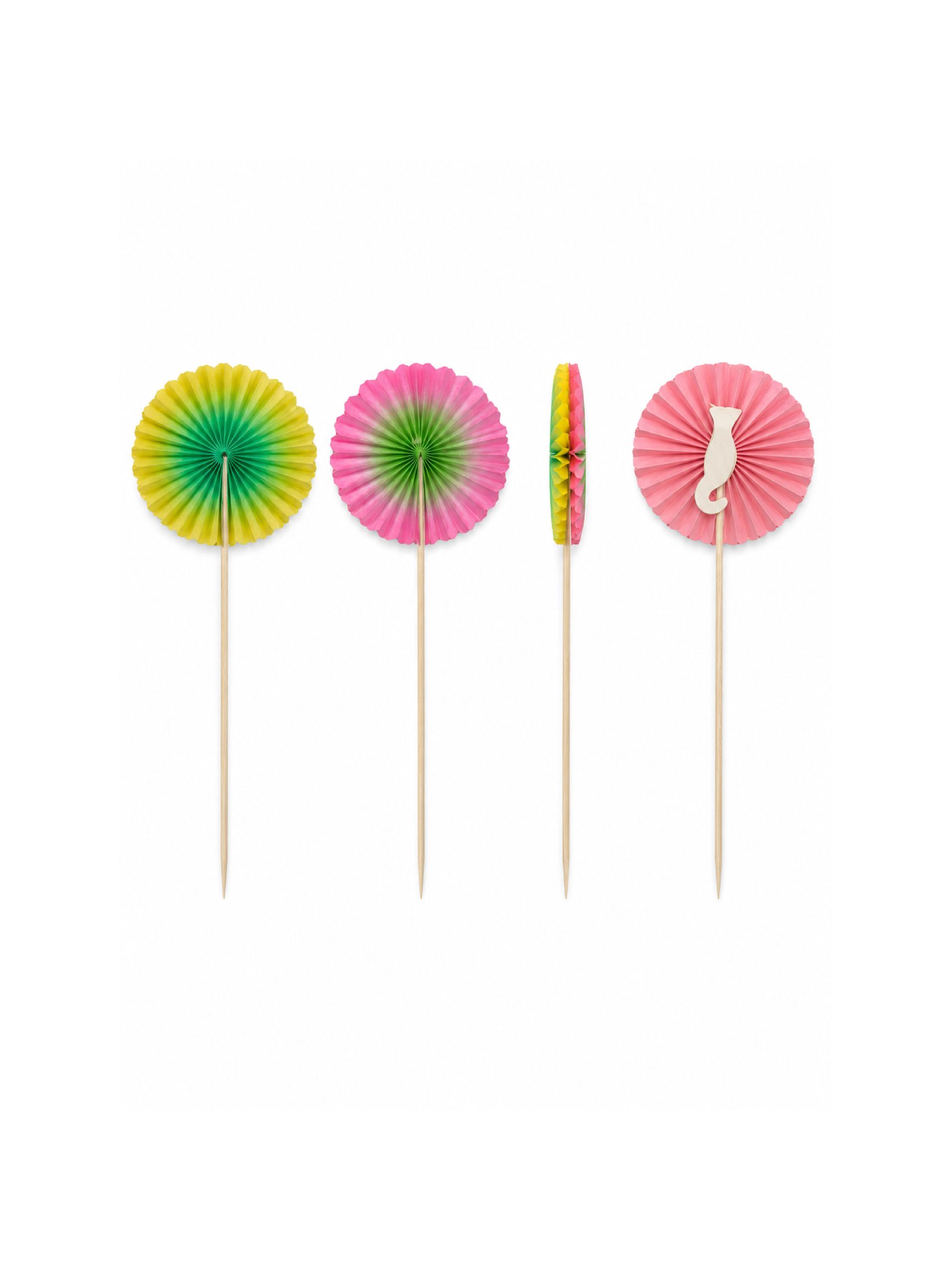 Peacock Fan Wood Picks, 100 Count — Multiple views (5 of 8)