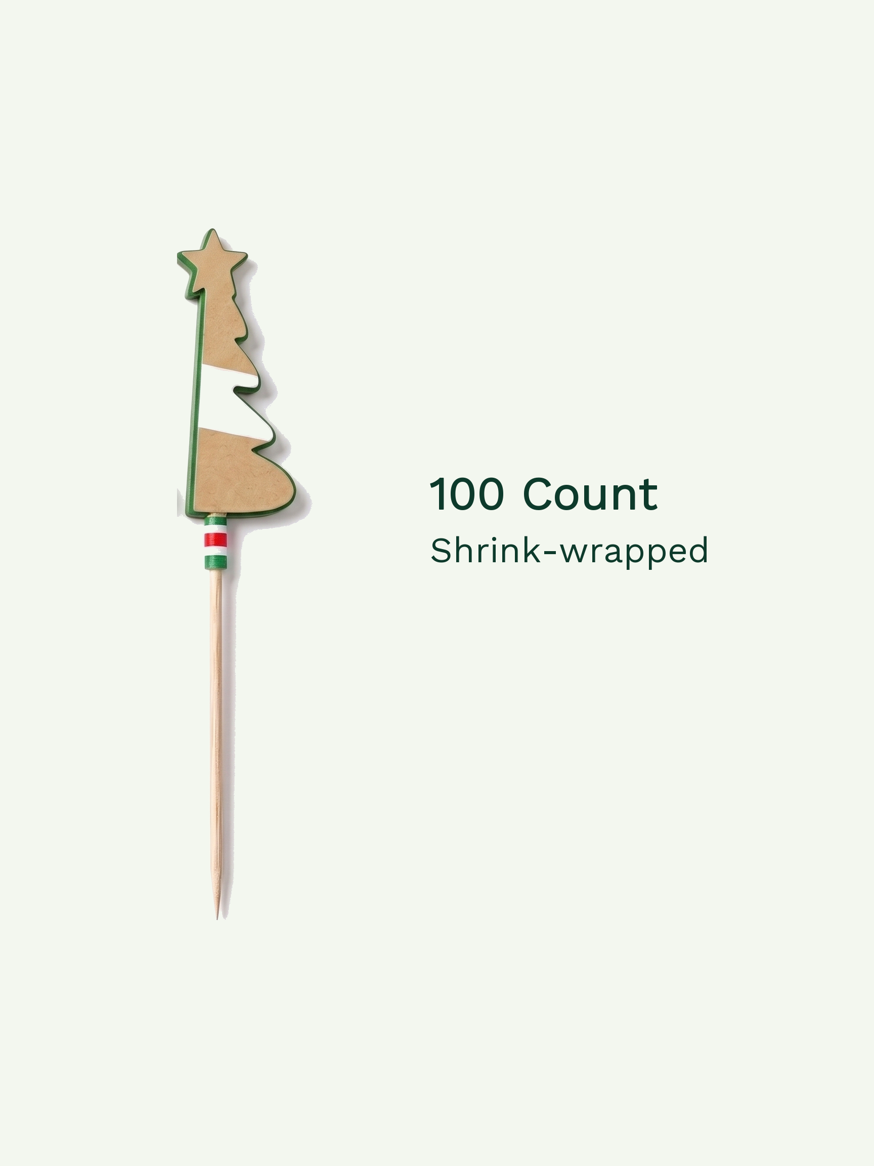 Christmas Tree Wood Picks, 100 Count — PDP image 8 of 8
