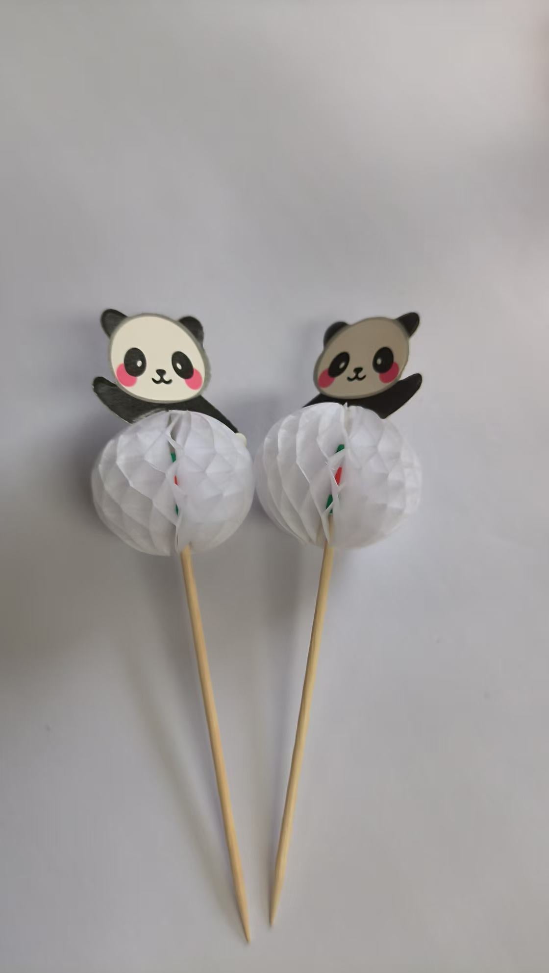 Panda Wood Picks, 100 Count