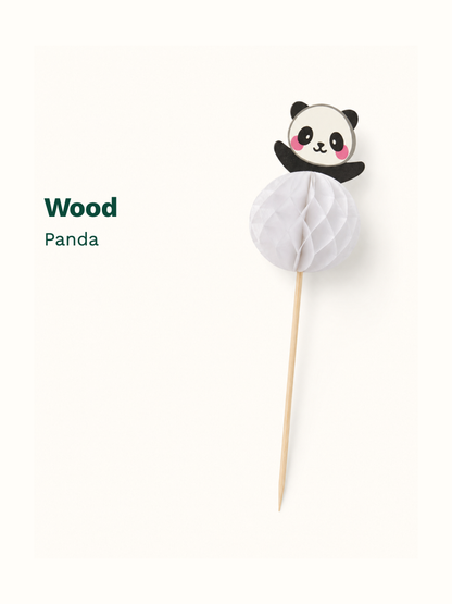 Panda Wood Picks, 100 Count — Material and pattern information (6 of 8)