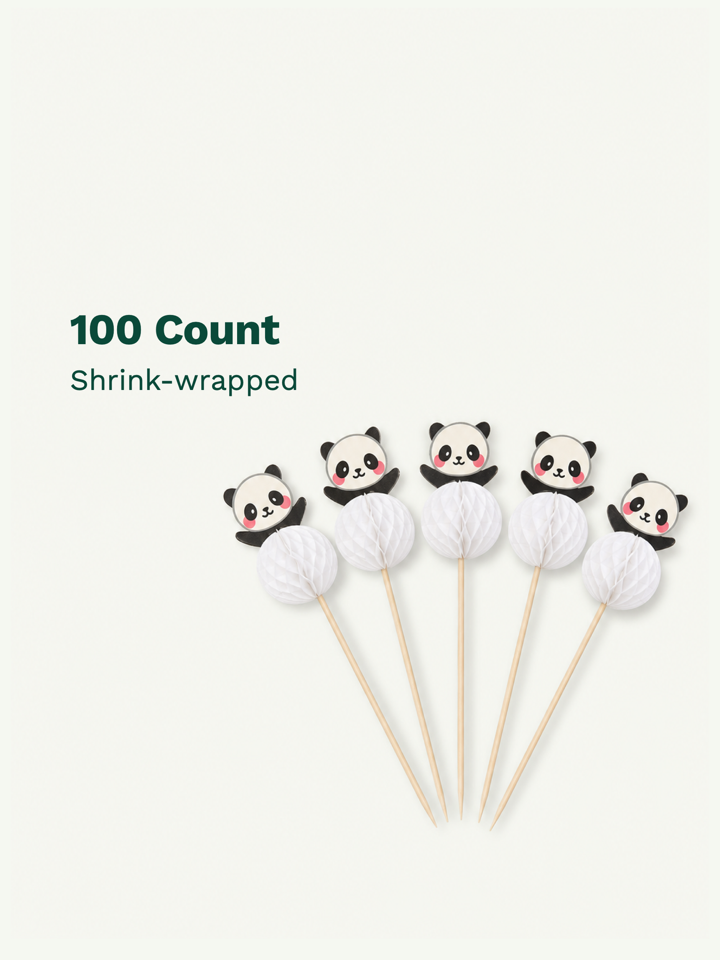 Panda Wood Picks, 100 Count — Pack facts (8 of 8)