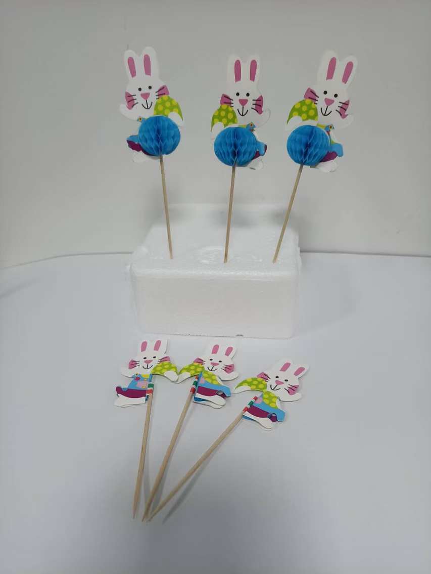 4-Inch Rabbit Party Picks, 100 Count