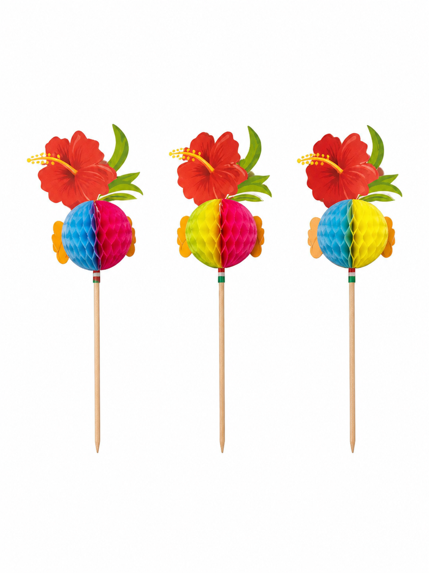 4-Inch Hibiscus Party Picks, 100 Count — PDP image 1 of 8