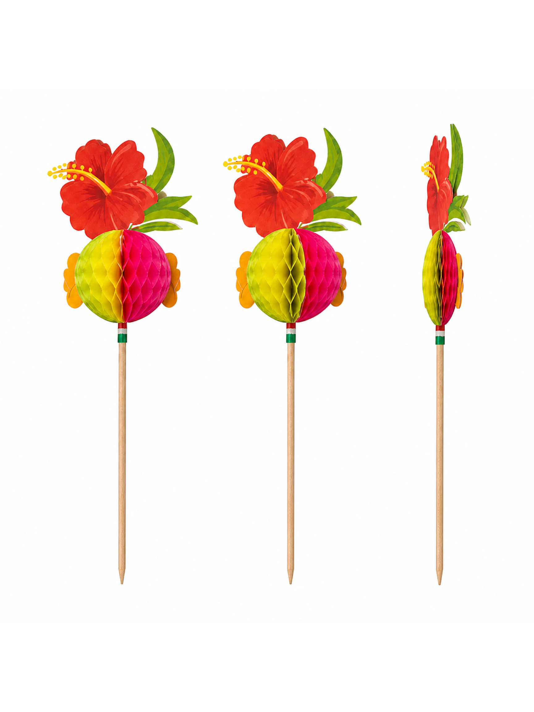 4-Inch Hibiscus Party Picks, 100 Count — PDP image 5 of 8
