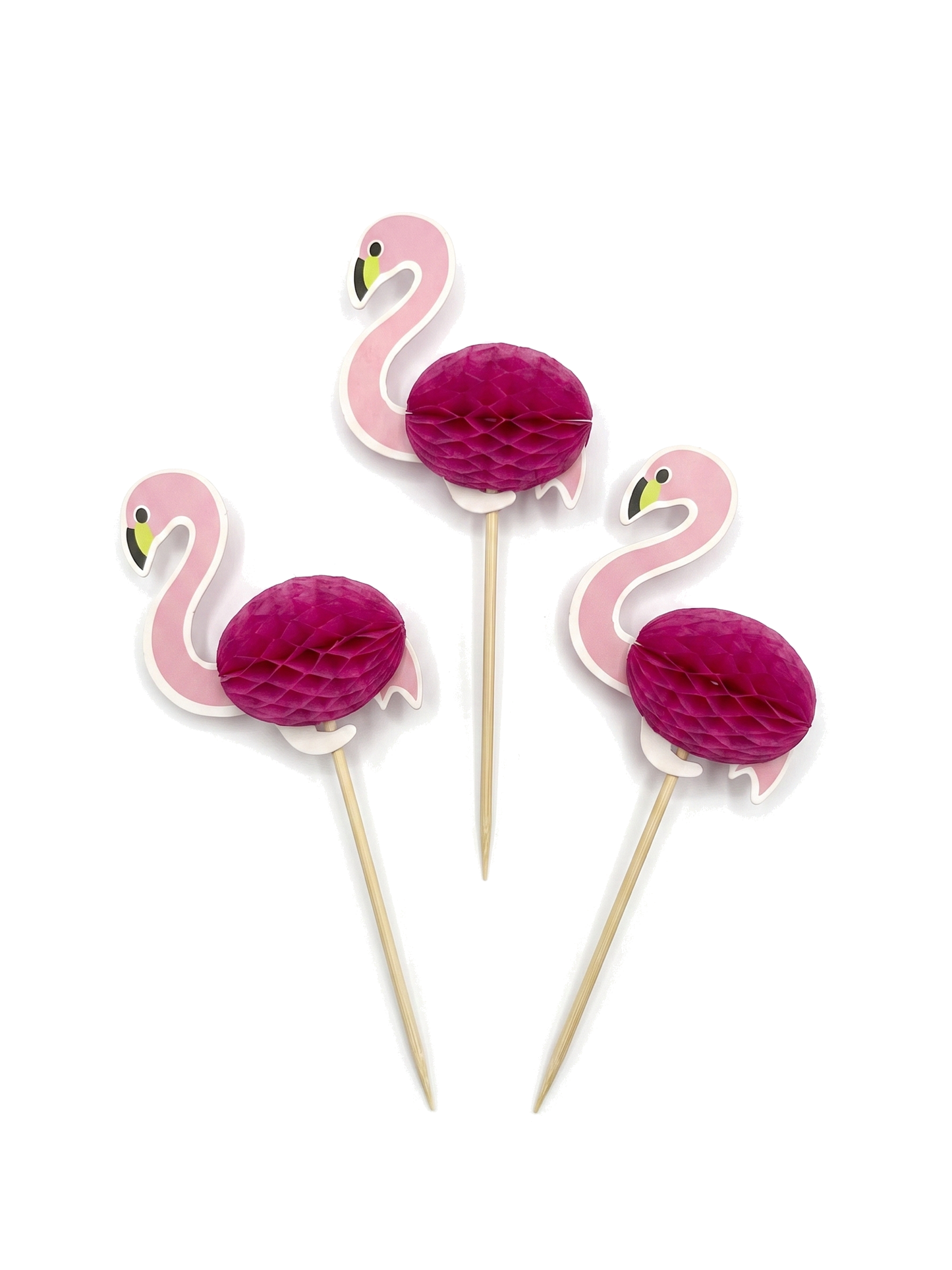 4-Inch Pink Flamingo Party Picks, 100 Count — PDP 01