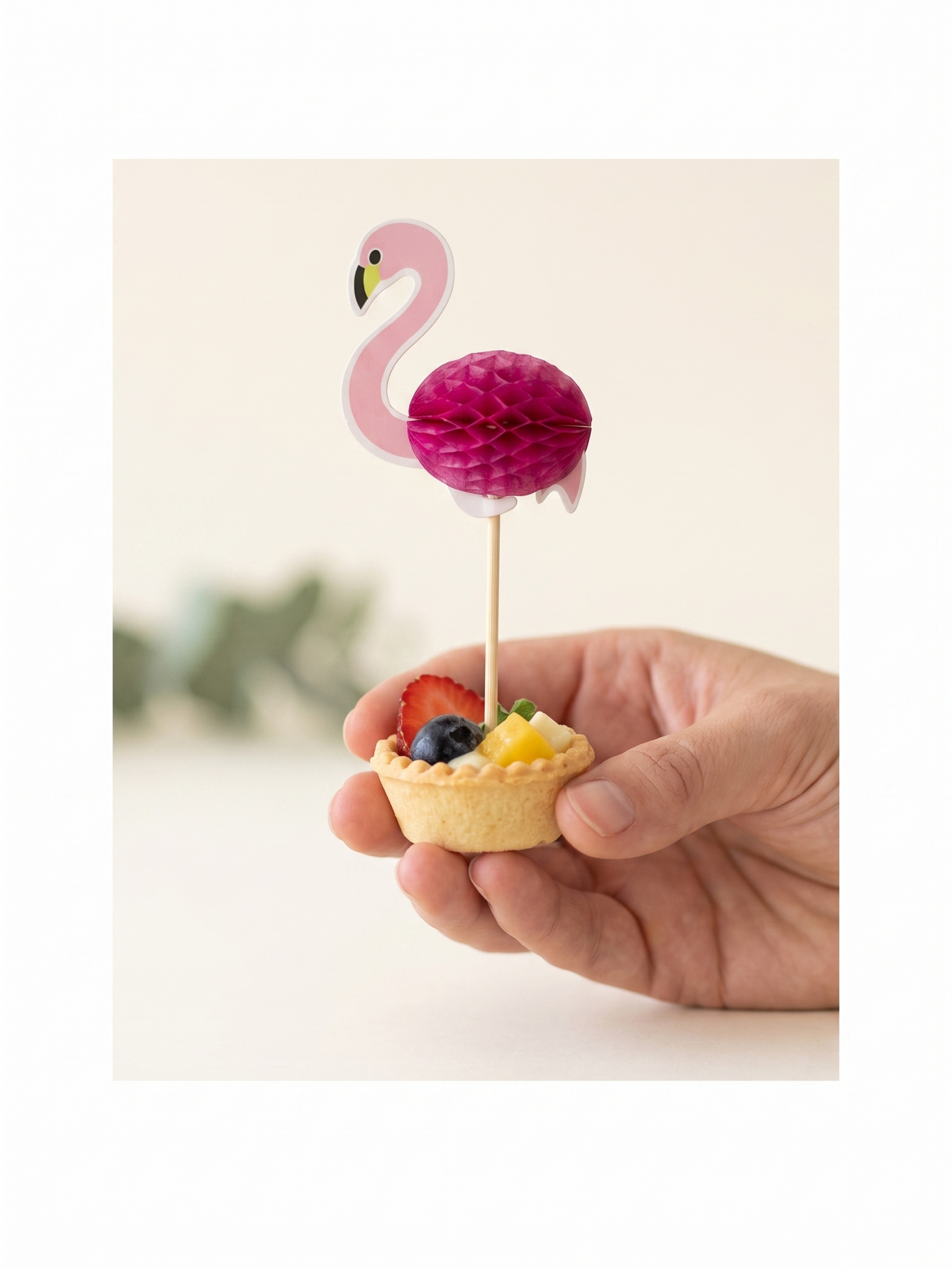 4-Inch Pink Flamingo Party Picks, 100 Count — PDP 04