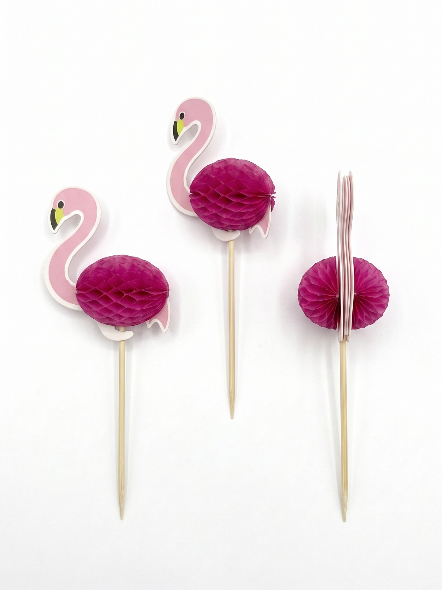 4-Inch Pink Flamingo Party Picks, 100 Count — PDP 05