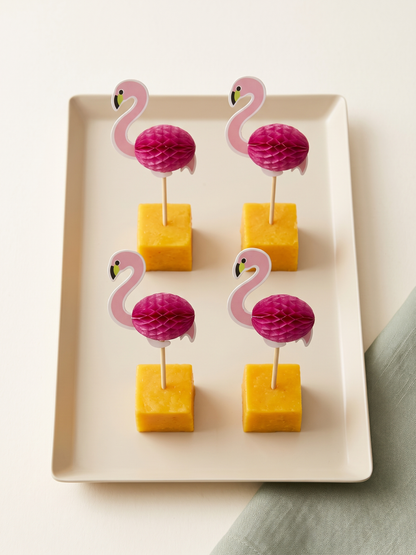 4-Inch Pink Flamingo Party Picks, 100 Count — PDP 07