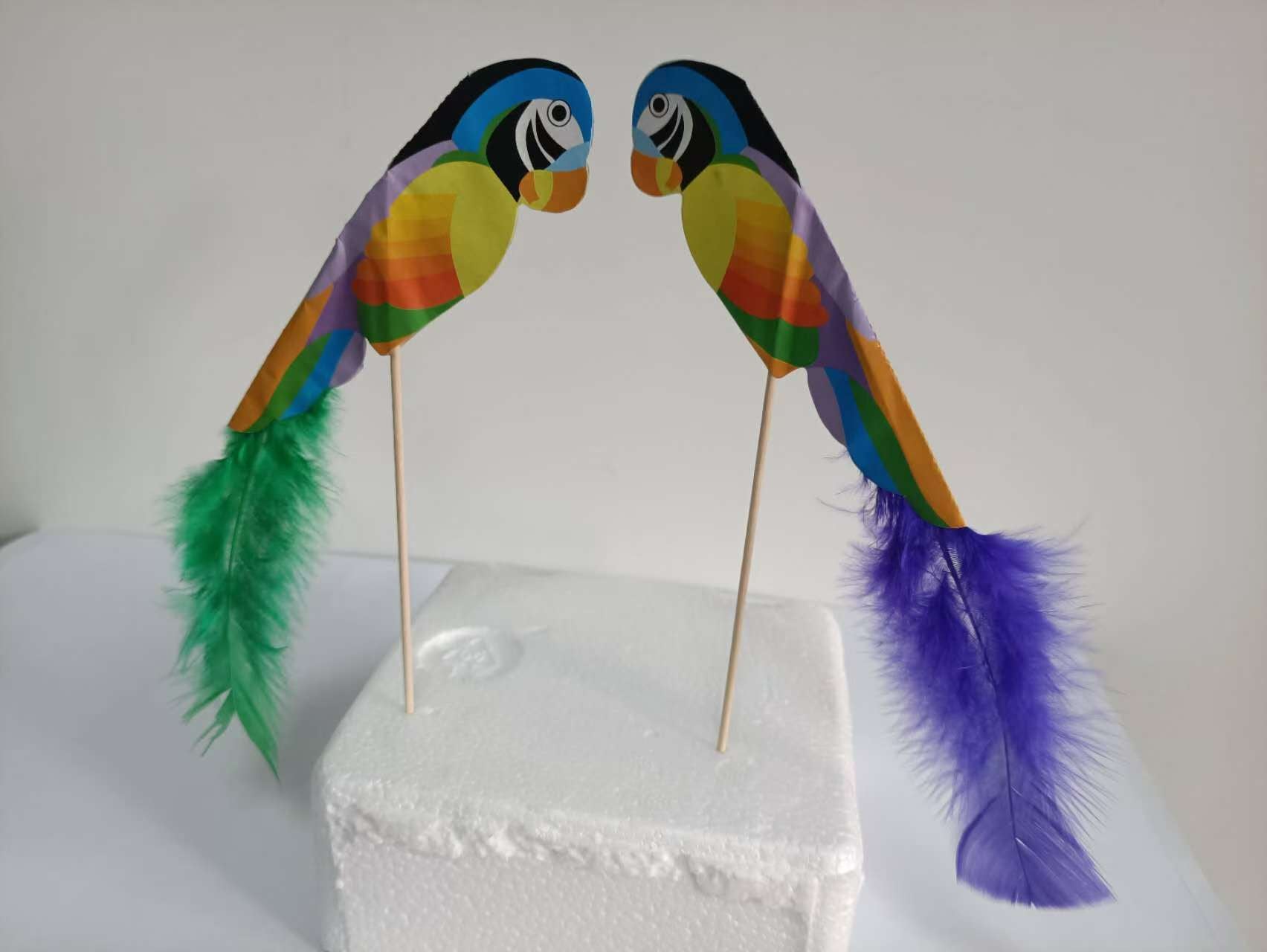 4-Inch Parrot Party Picks, 100 Count
