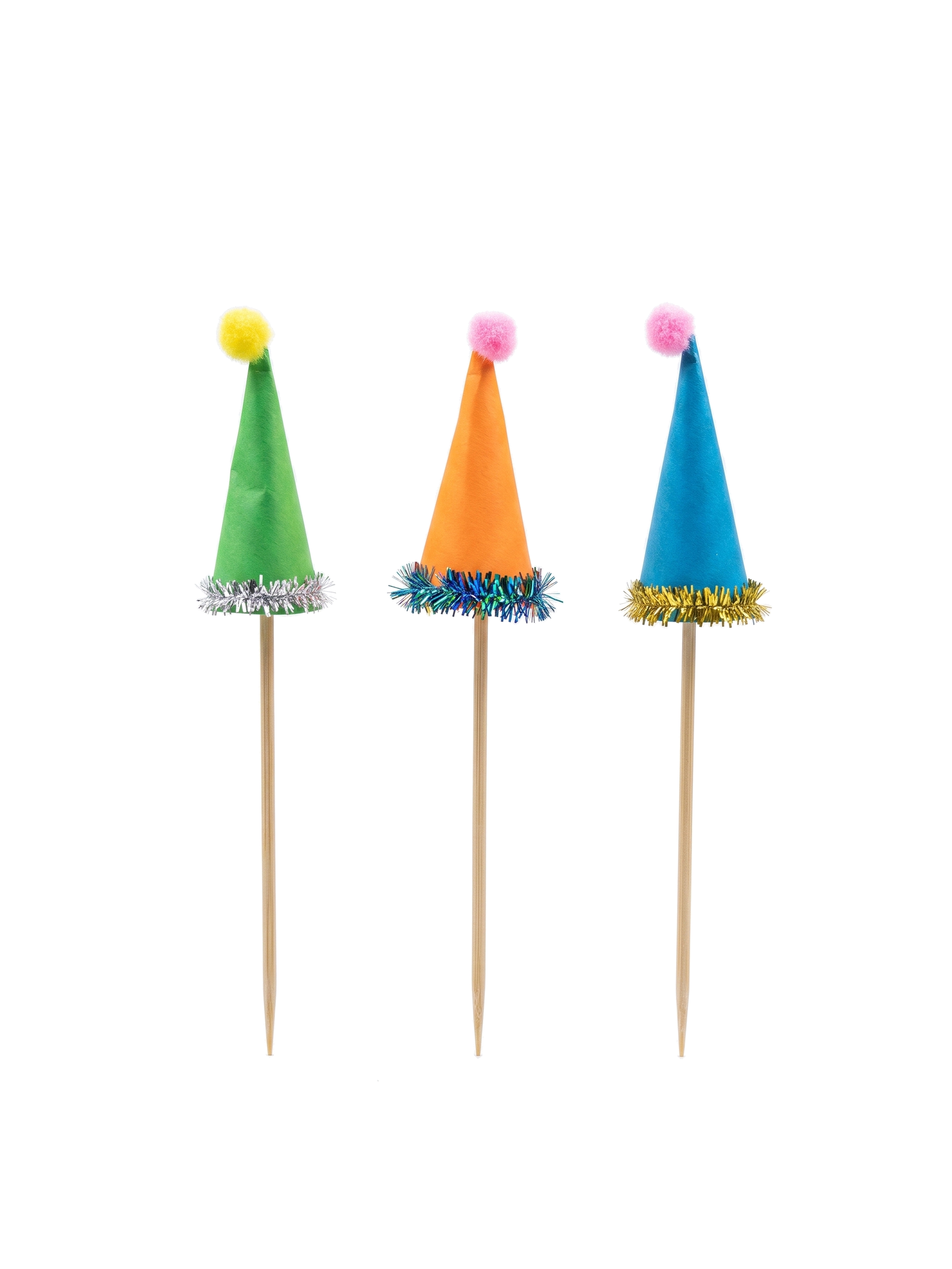 6-Inch Party Hat Picks, 100 Count — PDP 01