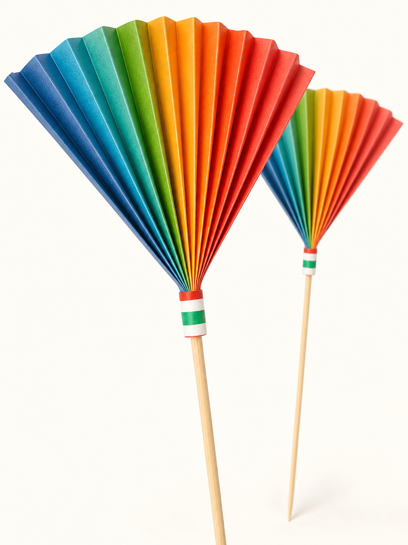 6-Inch Paper Fan Picks, 100 Count — Product detail (3 of 8)