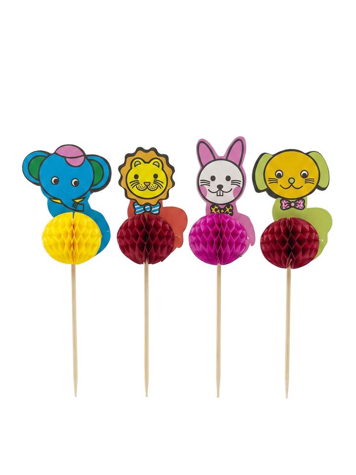 4-Inch Assorted Animal Party Picks, 100 Count — temporary PDP 01