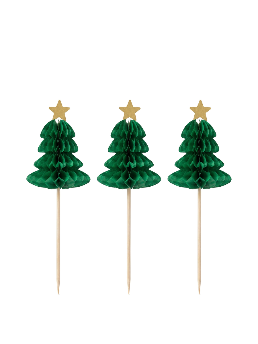 4-Inch Christmas Tree Party Picks, 100 Count — temporary PDP 01