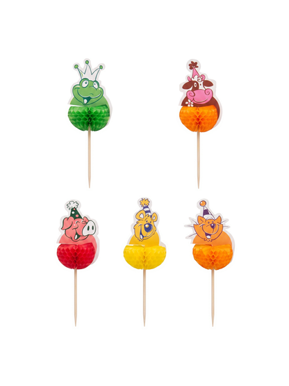 4-Inch Zoo Animal Character Party Picks, 100 Count — temporary PDP 01