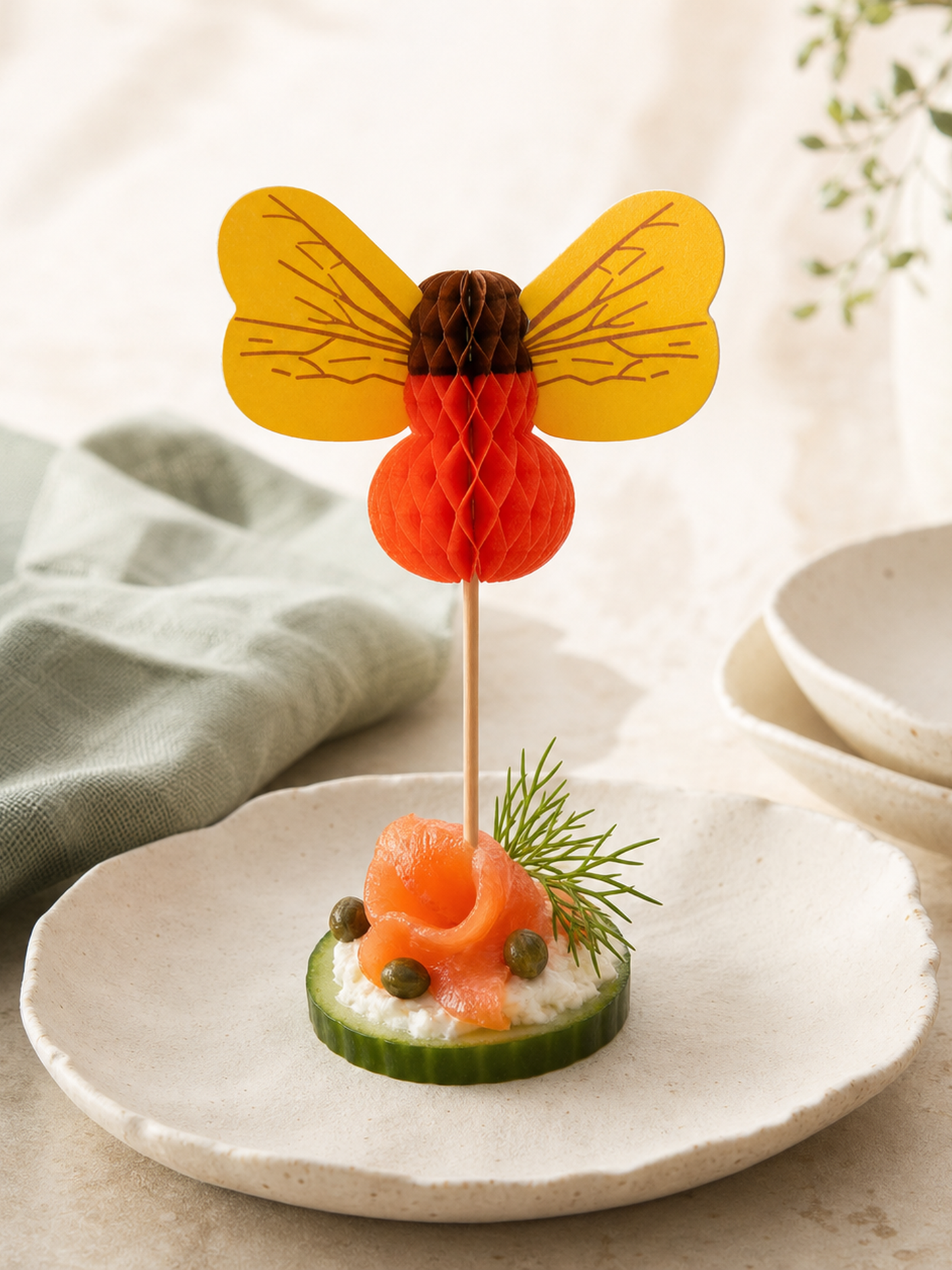4-Inch Bee Party Picks, 100 Count — Primary use scene (2 of 8)