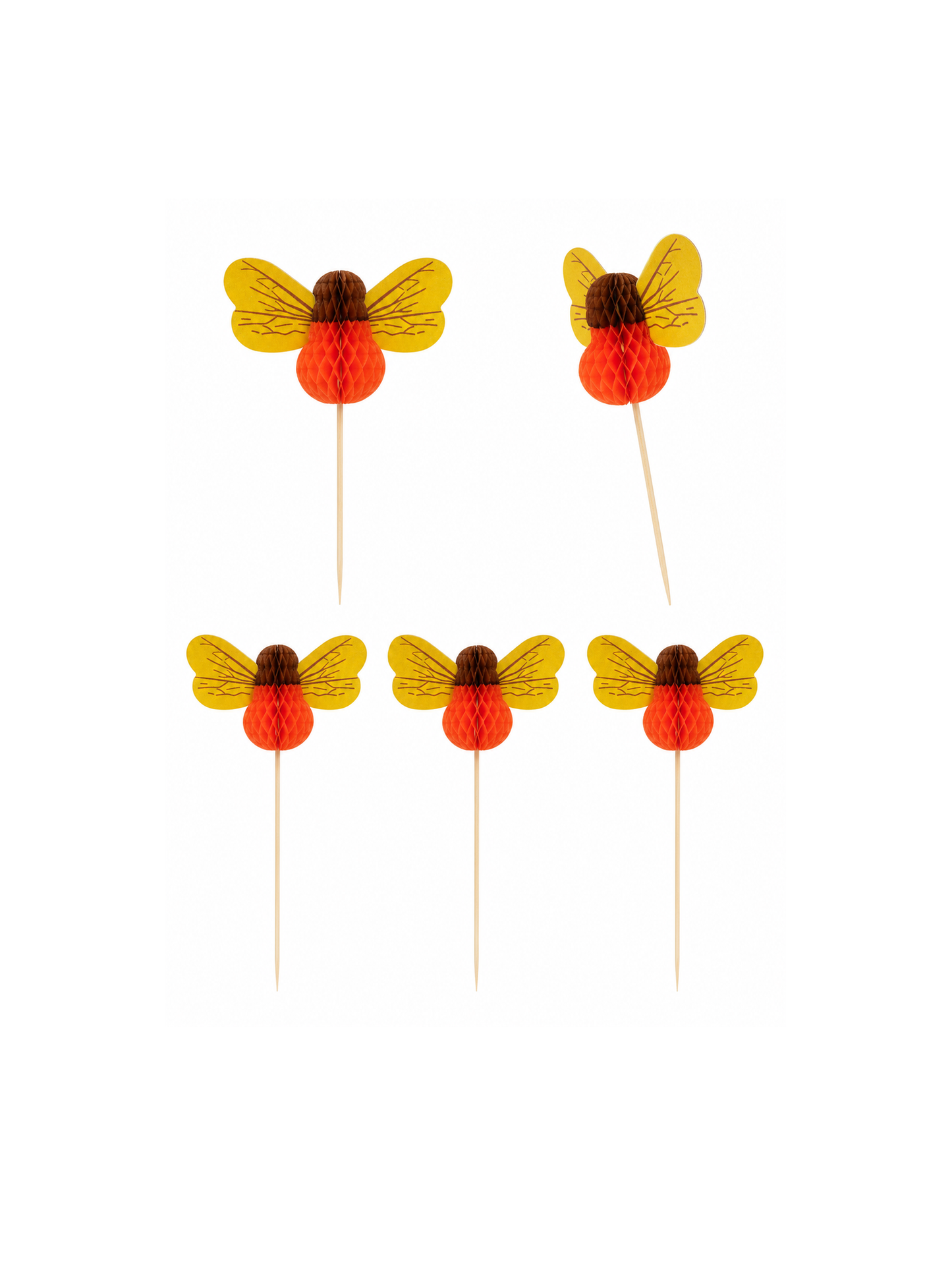4-Inch Bee Party Picks, 100 Count — Multiple views (5 of 8)